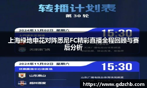 上海绿地申花对阵悉尼FC精彩直播全程回顾与赛后分析